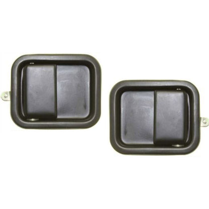 Metal Door Handles Outside Exterior Front LH & RH Pair Set for Jeep Wrangler