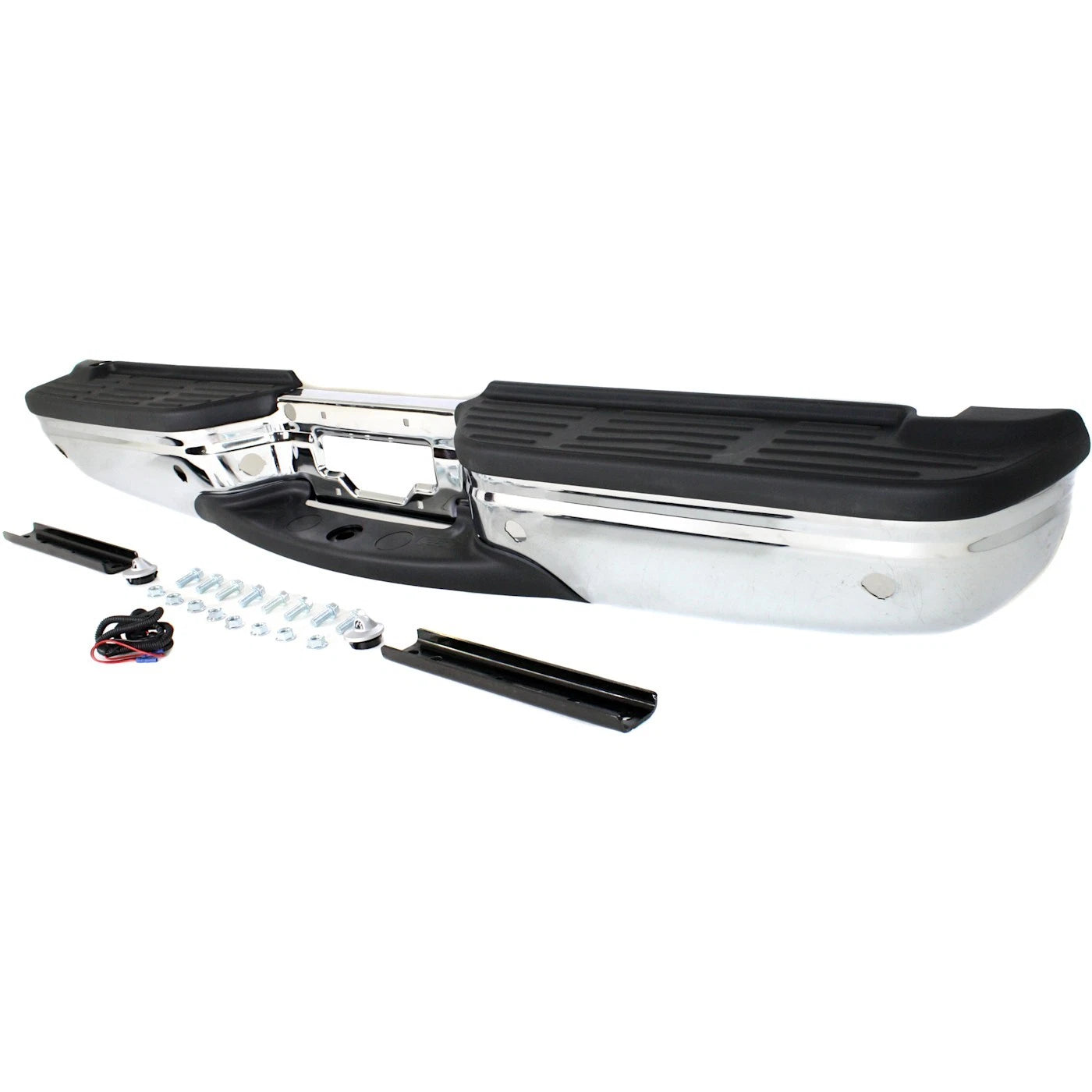 Step Bumper For Ford F-250 Super Duty 2001-2007 Rear w/ Hitch Plate Chrome