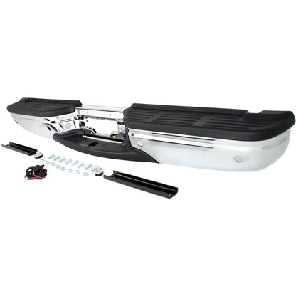 Step Bumper For Ford F-250 Super Duty 2001-2007 Rear w/ Hitch Plate Chrome
