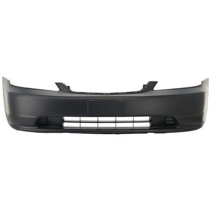 Front Bumper Cover Kit For 2001-2003 Honda Civic Coupe Sedan With Fender Liner
