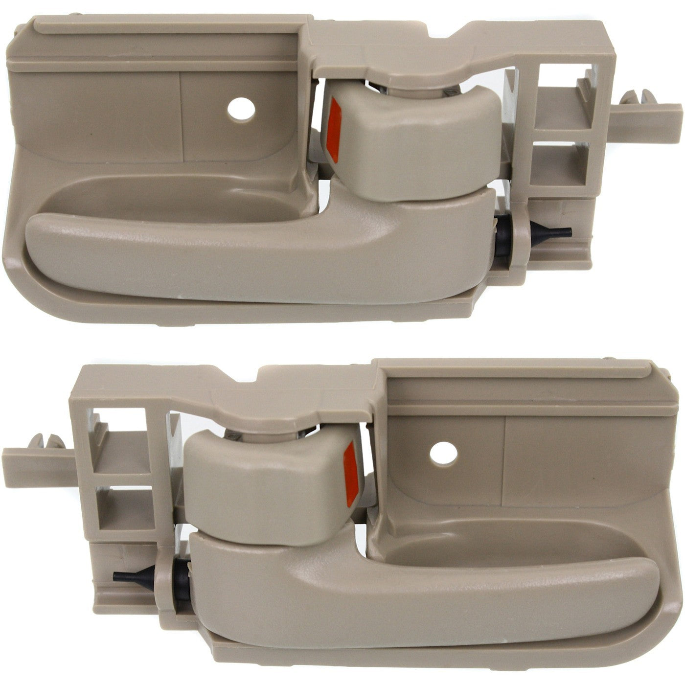 Door Handle Set For 2003-2008 Toyota Corolla Beige Plastic 2-Pcs
