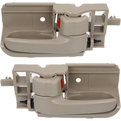 Door Handle Set For 2003-2008 Toyota Corolla Beige Plastic 2-Pcs