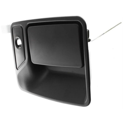 Door Handle Set For 1999-2016 Ford F-250 Super Duty Front Smooth Black 2-Pcs