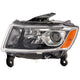 Driver Side Headlight For Jeep Grand Cherokee 2014-2016 Halogen w/ Bulb/s Chrome