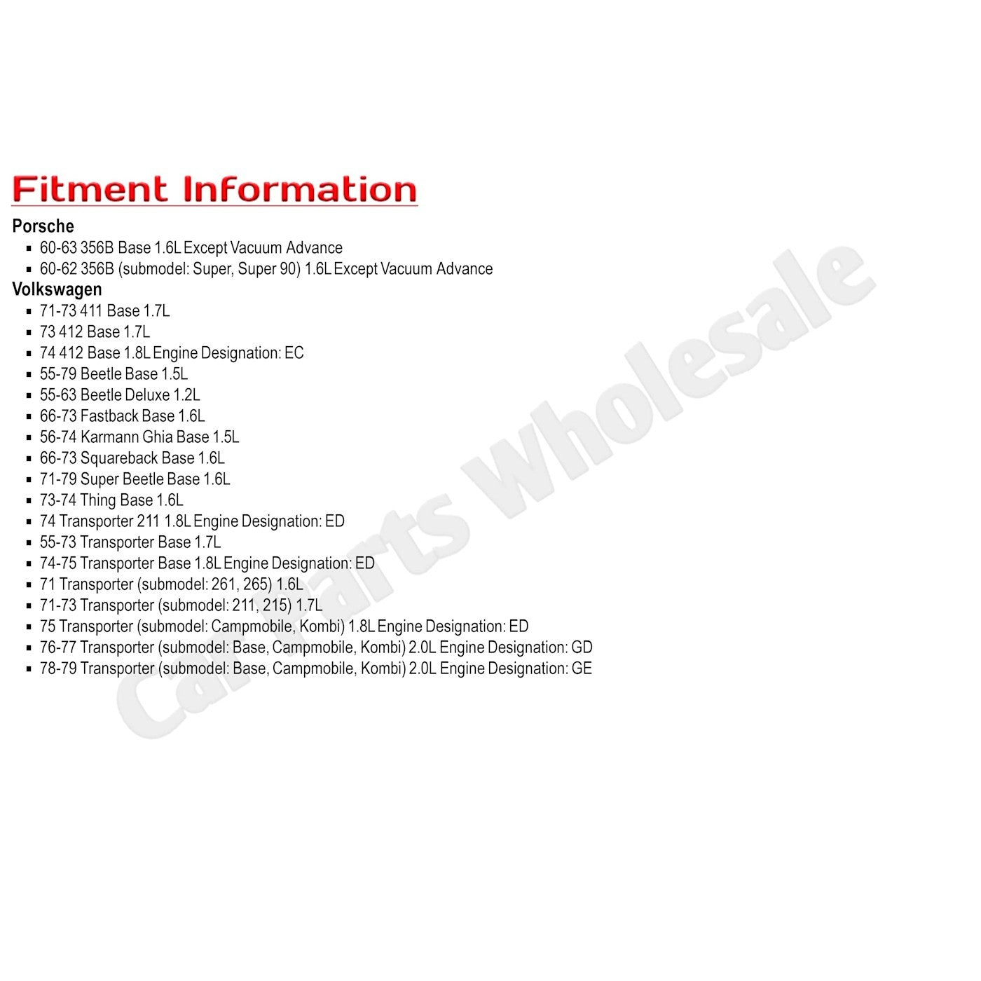 Distributor For 1955-1979 VW Volkswagen Transporter Beetle Electronic Style