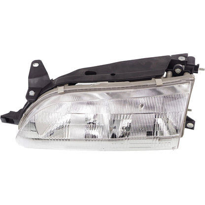 Headlight Set For 93-97 Toyota Corolla Left and Right With Bulb 2Pc