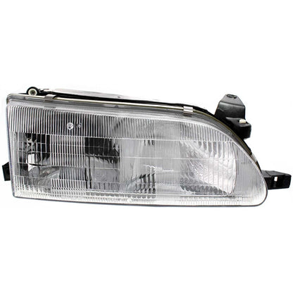 Headlight Set For 93-97 Toyota Corolla Left and Right With Bulb 2Pc