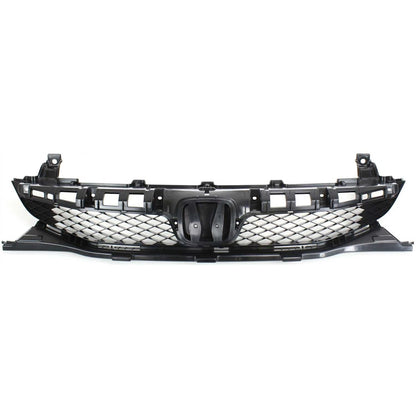 Front Bumper Cover and Grille Kit For 2009-2011 Honda Civic Sedan Primed