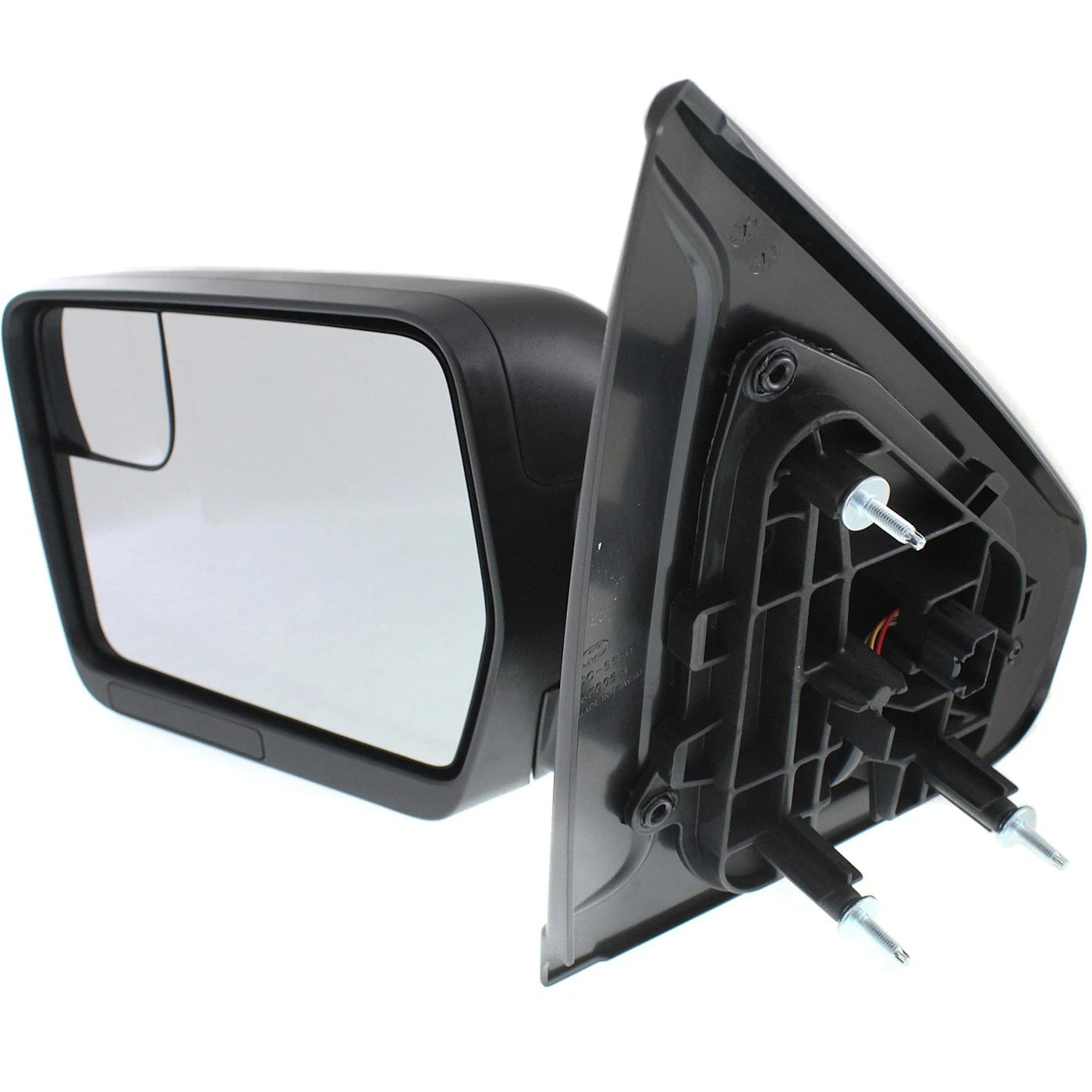 Mirror For 2011-2014 Ford F-150 Manual Folding Front Driver Side Textured Black