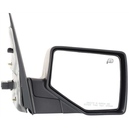 Mirror Set Of 2 For 2006-2010 Ford Explorer Heated With Puddle Light Black