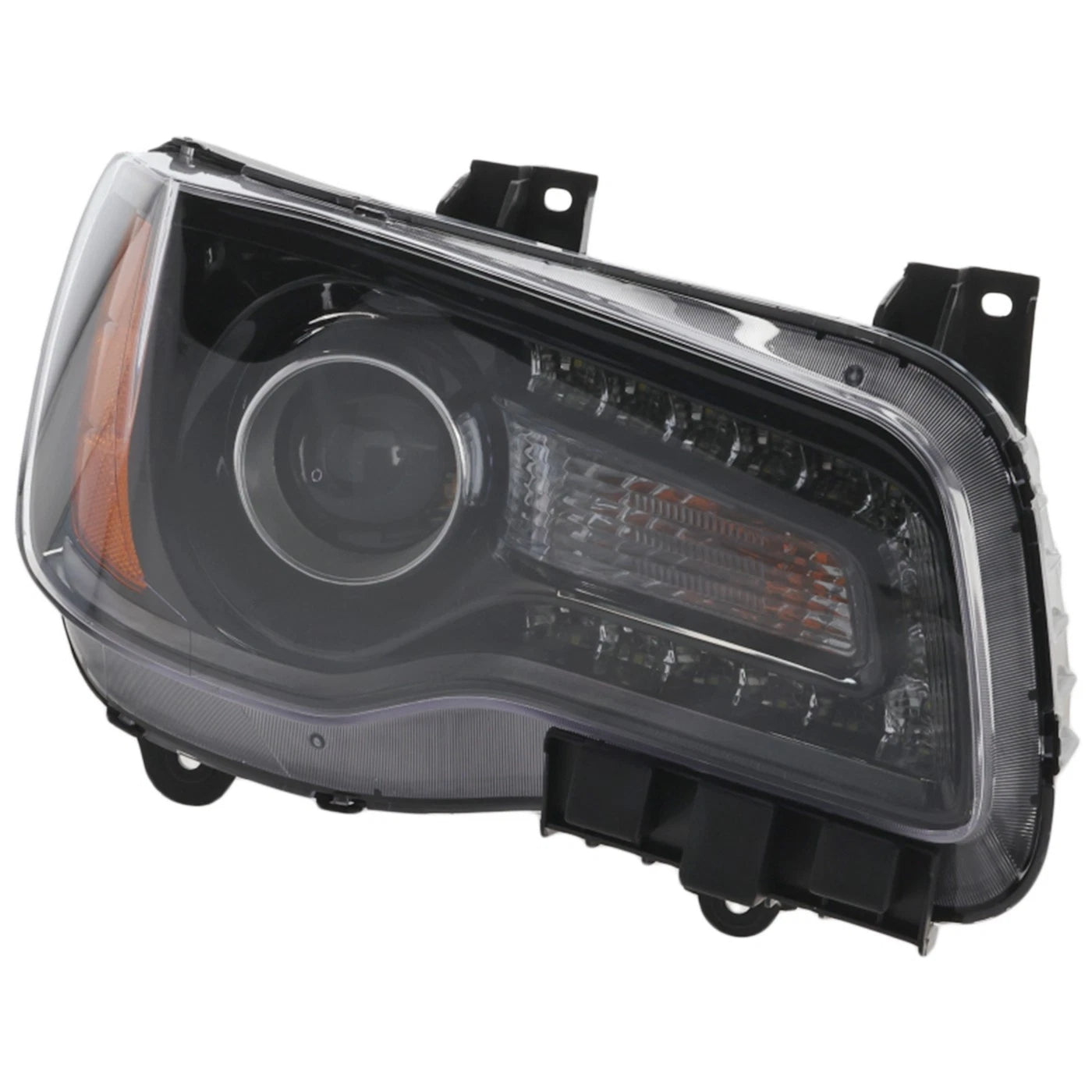 Headlight For 2012 2013 2014 Chrysler 300 Right Black Bezel With Bulb