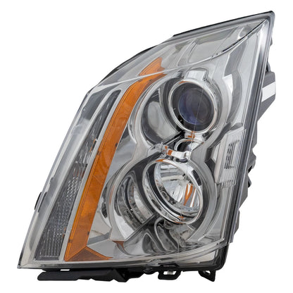 Driver Side Headlight For Cadillac CTS 2008-2015 Halogen with Bulb(s)