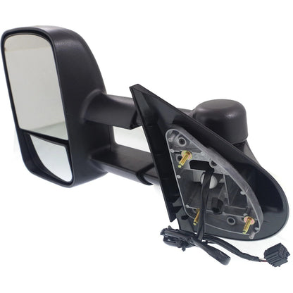 Tow Towing Mirror Power Heated Textured Black Pair Set of 2 For GM Pickup SUV