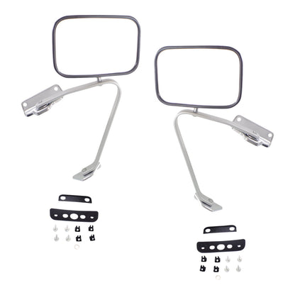 Mirror Set For 1980-96 Ford F-150 1980-97 F-250 F-350 Manual Folding Left Right
