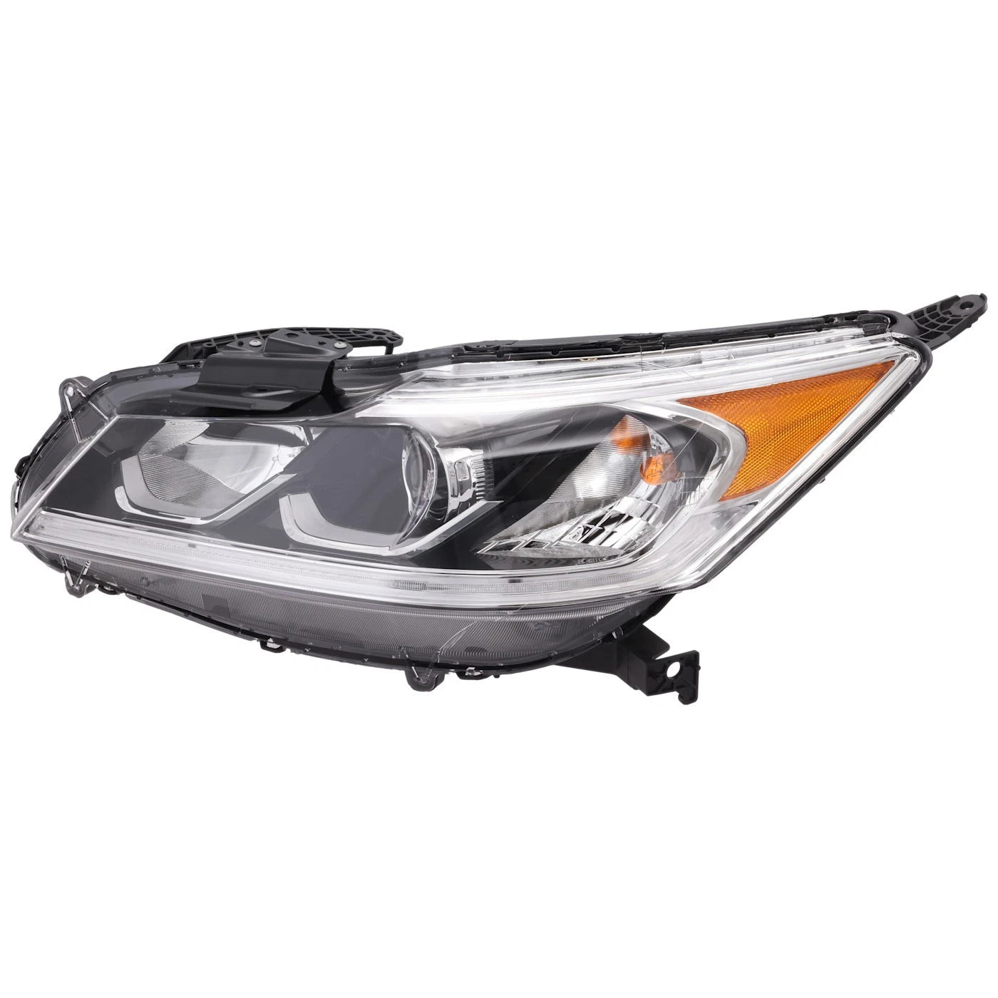 Left & Right Headlight For Honda Accord 2016-2017 EX EX-L Sedan Halogen LED DRL