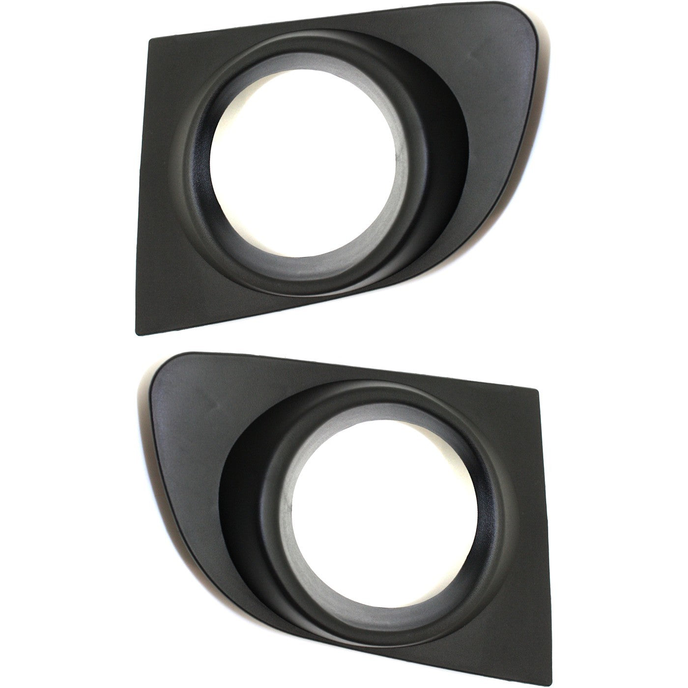 Fog Light Trim Set For 2007-2012 Nissan Sentra Left & Right Textured Black 2Pc