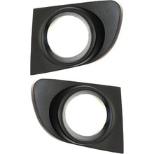 Fog Light Trim Set For 2007-2012 Nissan Sentra Left & Right Textured Black 2Pc