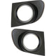 Fog Light Trim Set For 2007-2012 Nissan Sentra Left & Right Textured Black 2Pc