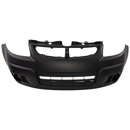 Front Bumper Cover For 2007-2012 Suzuki SX4 Hatchback w/ fog lamp holes Primed
