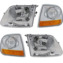 Headlight Kit For 1997-2003 Ford F-150 Left and Right With Corner Lights