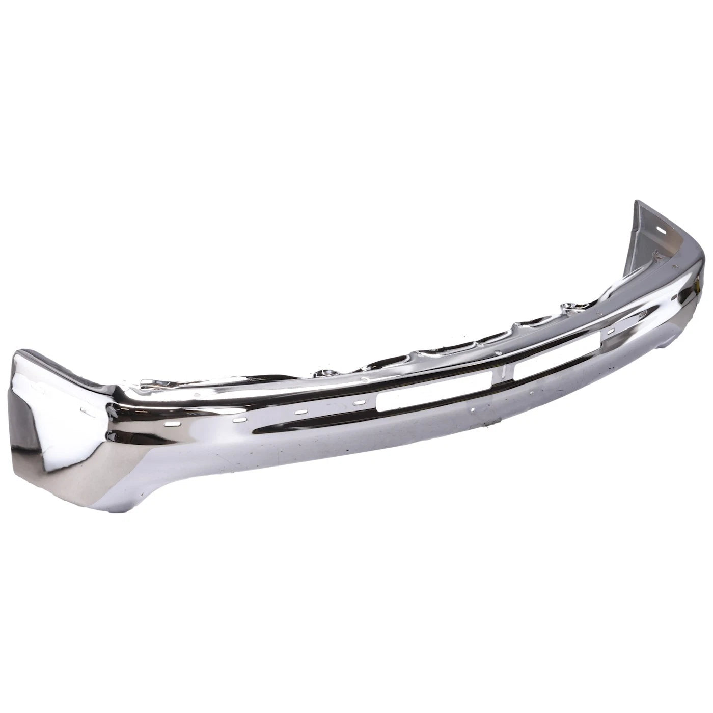 1-Piece Front Bumper For Chevrolet Silverado 1500 1999-2002 w/ Brackets Chrome