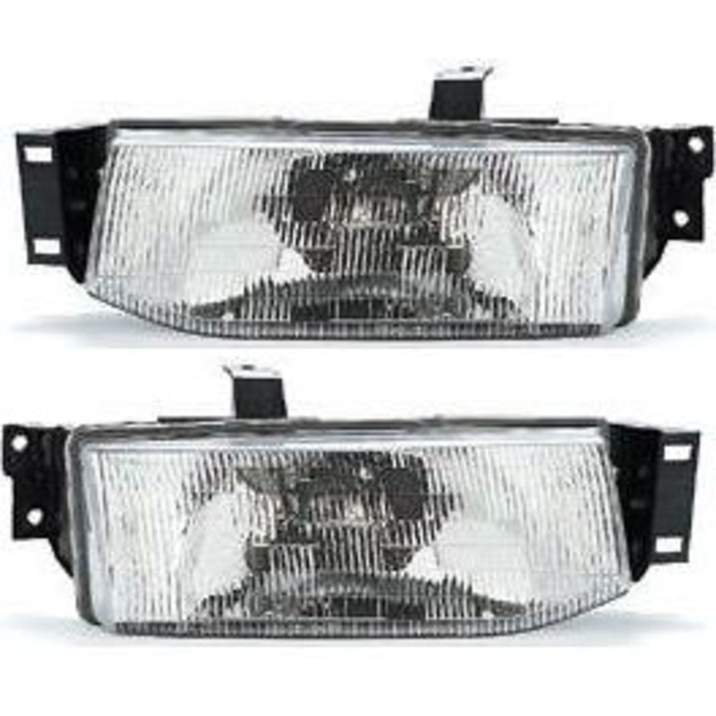 Driver and Passenger Side Headlights For Ford Escort 1991-1996 Halogen w/ Bulb/s