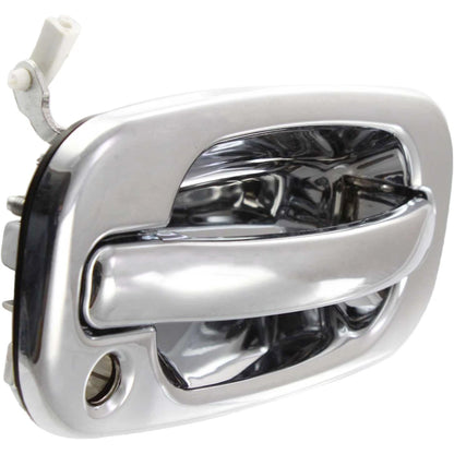Chrome Outer Outside Exterior Door Handle Pair Set for Chevy Silverado GMC Truck
