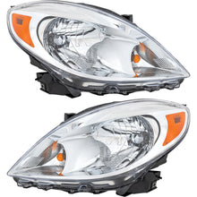 Halogen Headlight Set For 2012-2014 Nissan Versa LH and RH Side with Bulbs Sedan