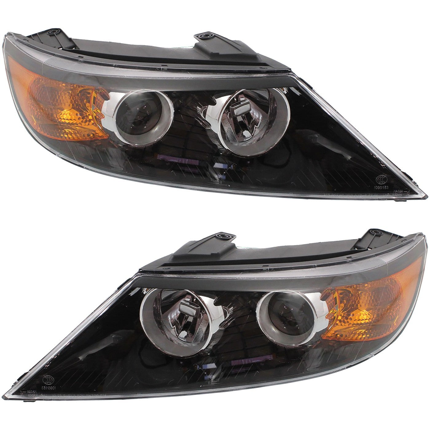 Headlight Set For 2011-2013 Kia Sorento Halogen With Bulbs 921021U200 921011U200