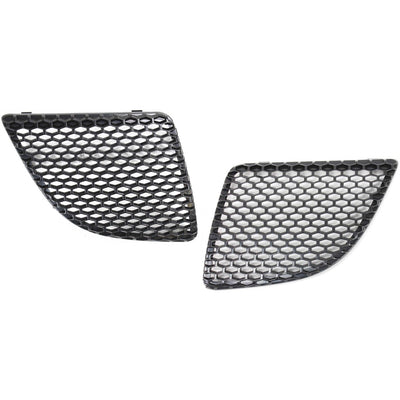 Grille For 2004-2008 Pontiac Grand Prix Set of 2 LH & RH Textured Black Plastic