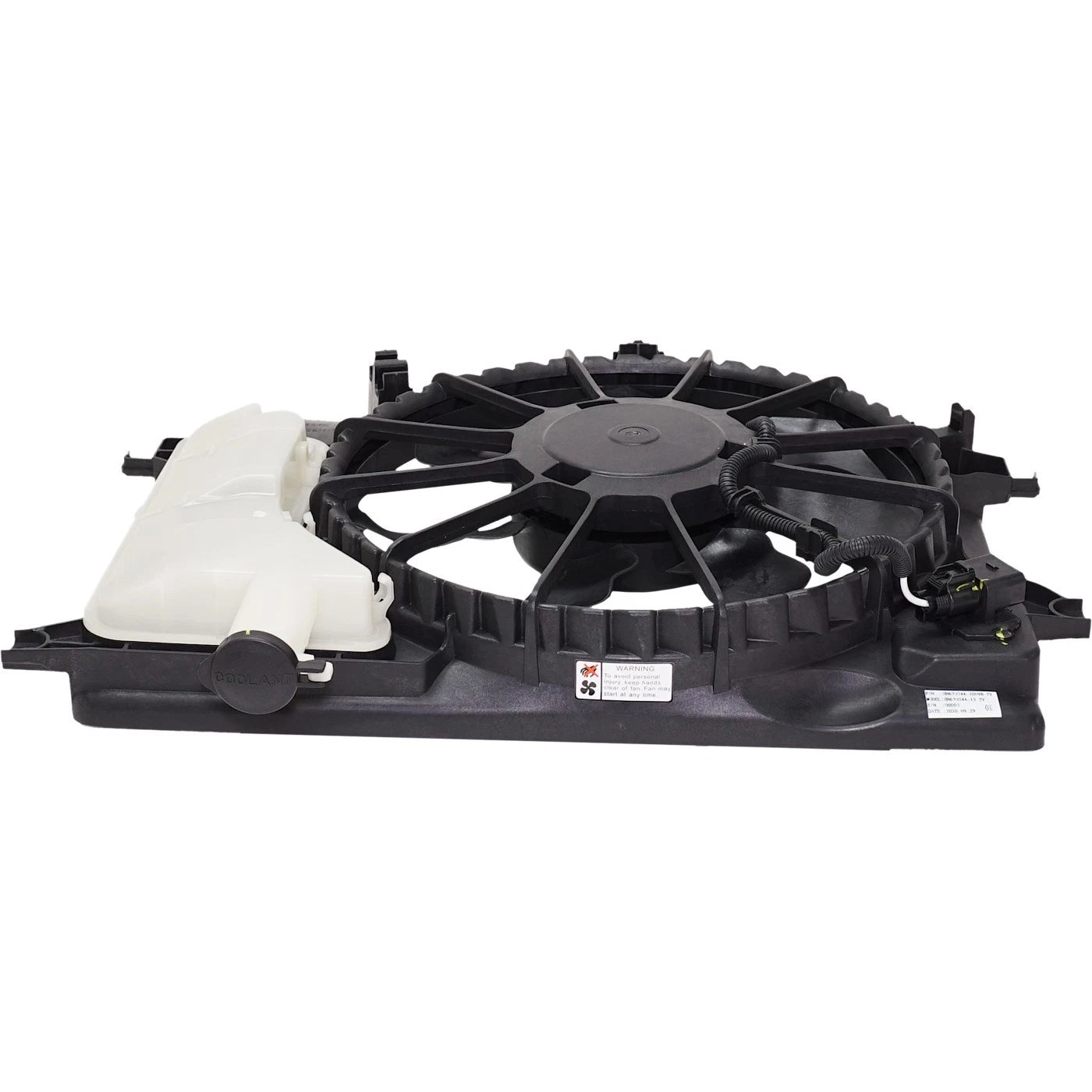 A/C Condenser Cooling Fan For 2014 Kia Forte With Resistor Reservoir and Cap