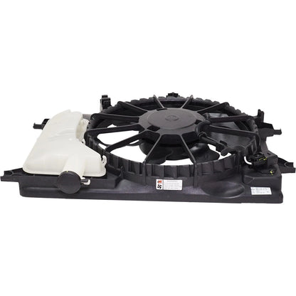 A/C Condenser Cooling Fan For 2014 Kia Forte With Resistor Reservoir and Cap