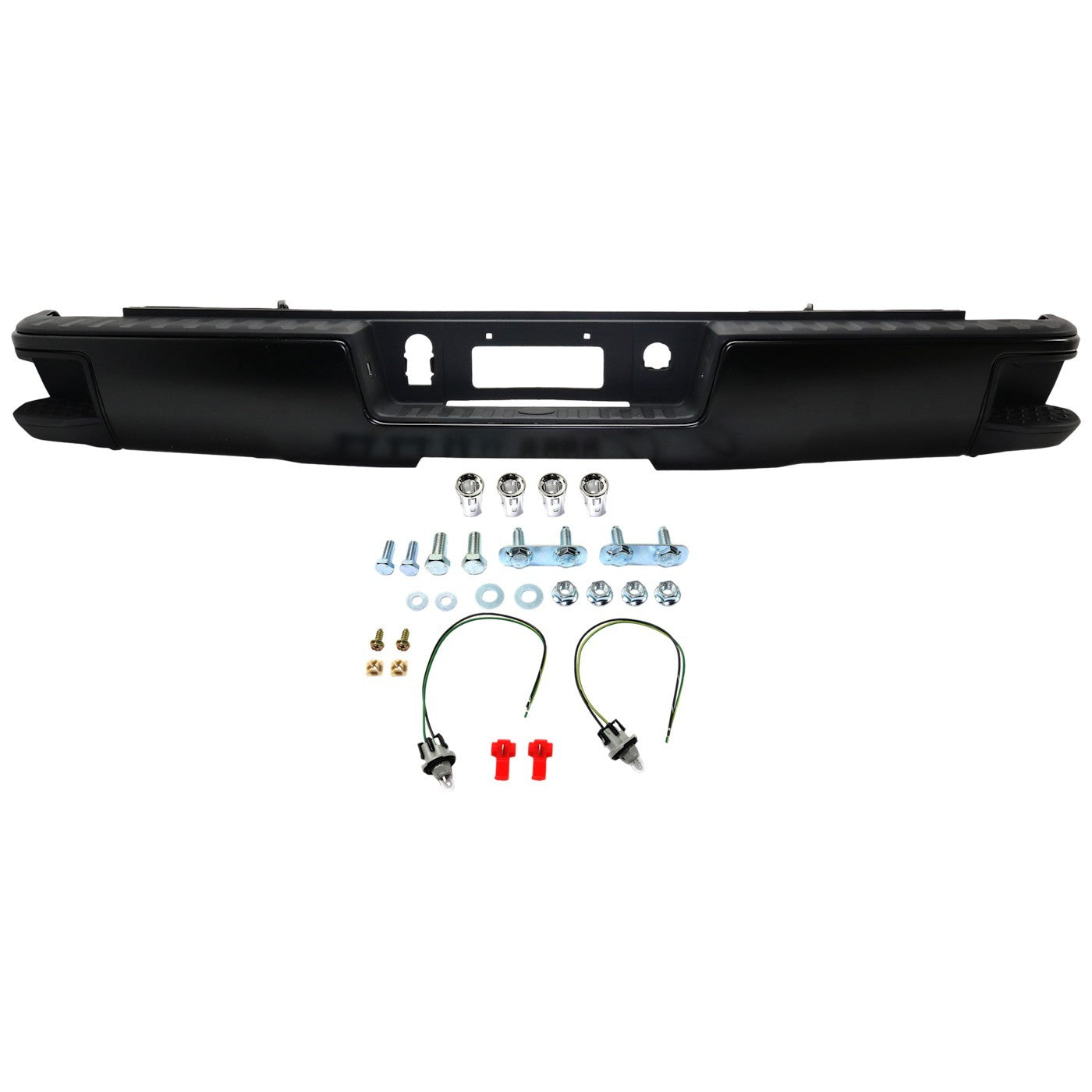 Step Bumper For Chevrolet Silverado 1500 2014-2015 Rear Assy Black