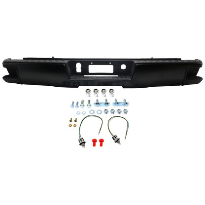 Step Bumper For Chevrolet Silverado 1500 2014-2015 Rear Assy Black