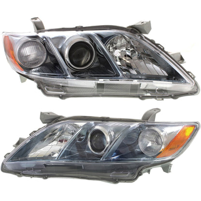 Headlight Set For 2007-2009 Toyota Camry Hybrid Japan Built Left and Right 2Pc
