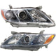 Headlight Set For 2007-2009 Toyota Camry Hybrid Japan Built Left and Right 2Pc