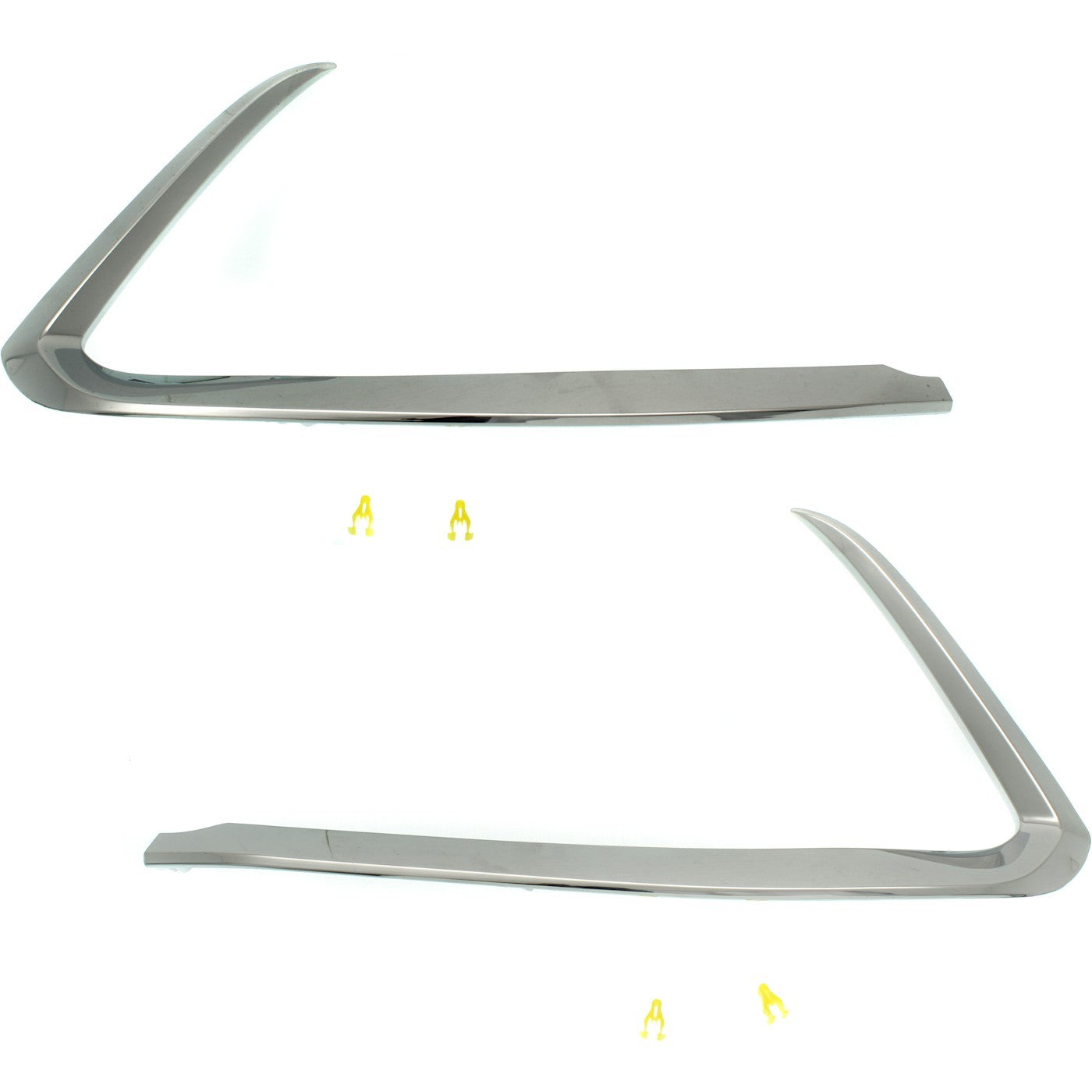 Bumper Trim Set For 2016-2022 Mazda CX-9 Front Driver and Passenger Side Chrome