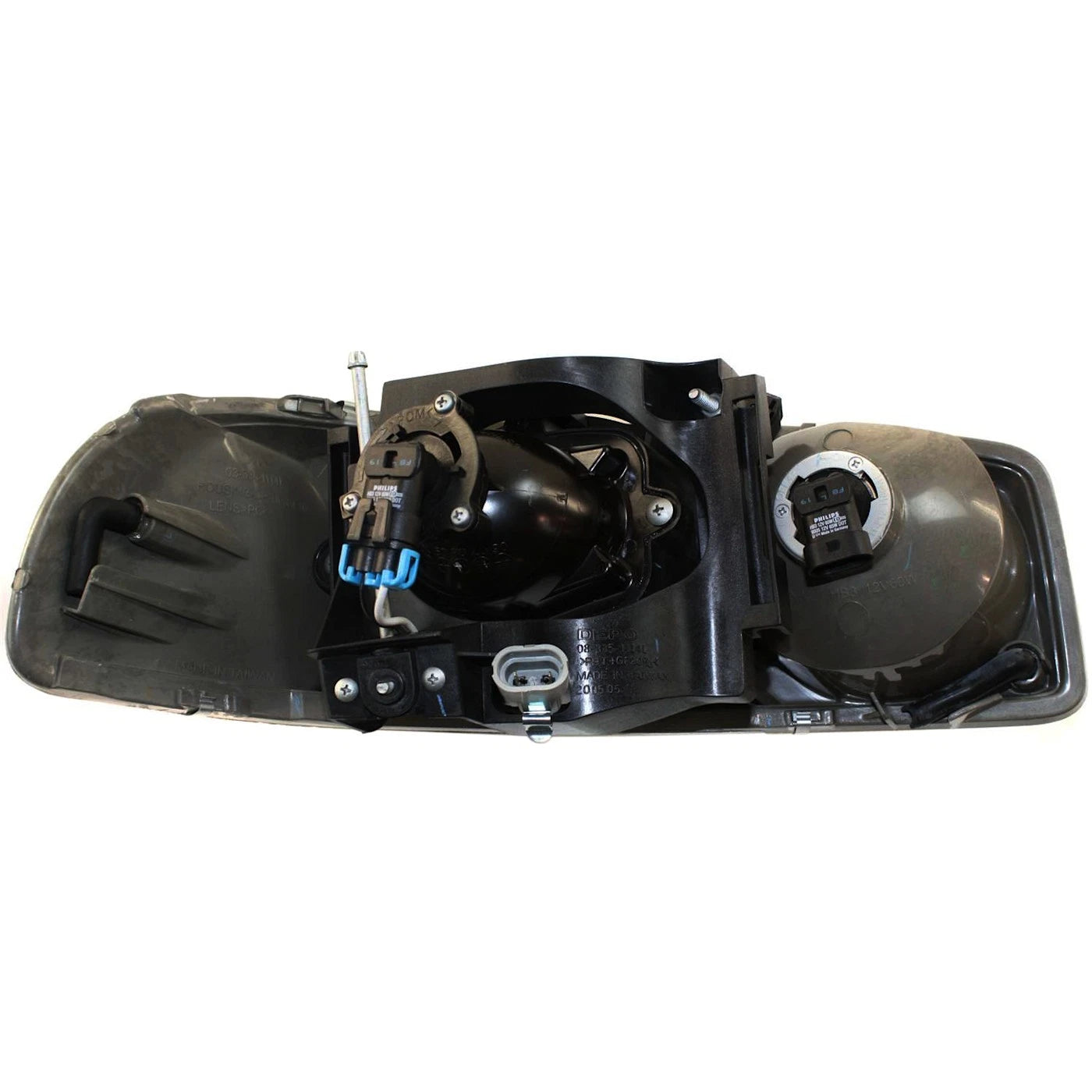 LH & RH Headlights For GMC Sierra 1500 2001-2006 Halogen with Bulbs C3 & Denali