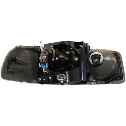 LH & RH Headlights For GMC Sierra 1500 2001-2006 Halogen with Bulbs C3 & Denali