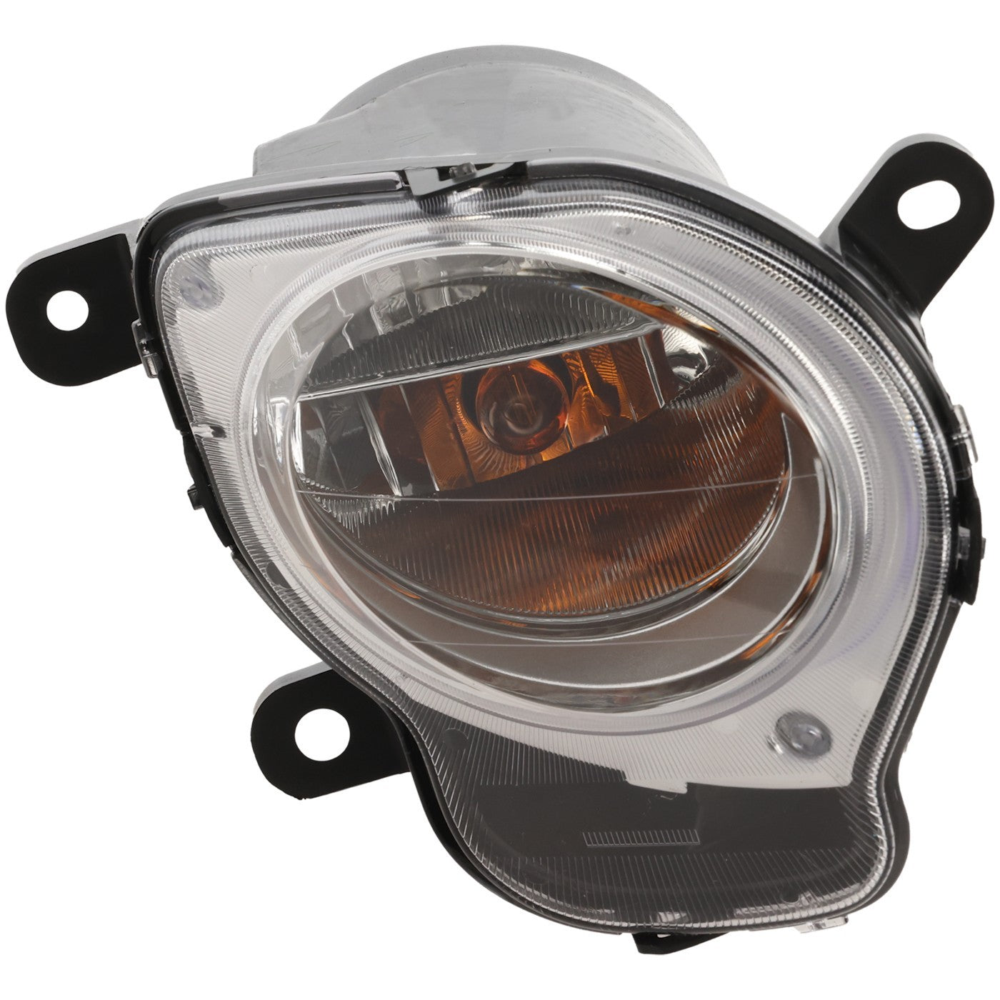 Turn Signal Light For 2012-19 Fiat 500 Hatchback Plastic Lens Right Chrome Trim