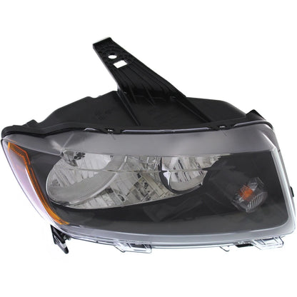 Driver and Passenger Side Headlights For Jeep Compass 2013-2017 Halogen w/ Bulbs