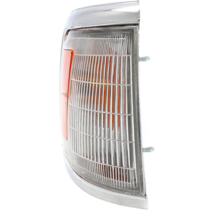 Corner Light Set For 1992-1995 Toyota Pickup 2WD With Bulb With Chrome Trim Pair