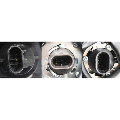 Headlight Set For 2001-2005 Chrysler PT Cruiser Left & Right Side w/ bulb