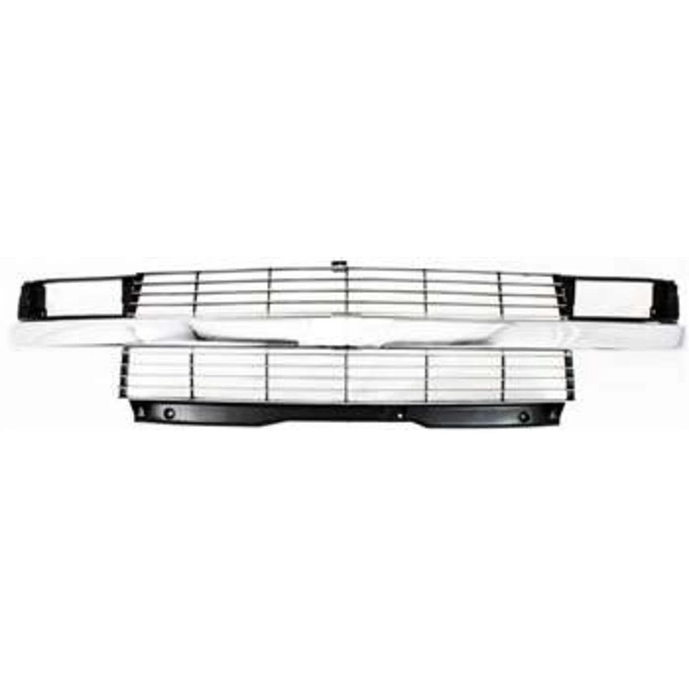 Grille 95-25 For Chevy Astro Silver w/Chrome Center Bar w/Composite Headlight