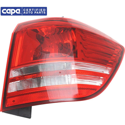 Tail Light For 2009-2018 Dodge Journey Right Outer Halogen With Bulb CAPA