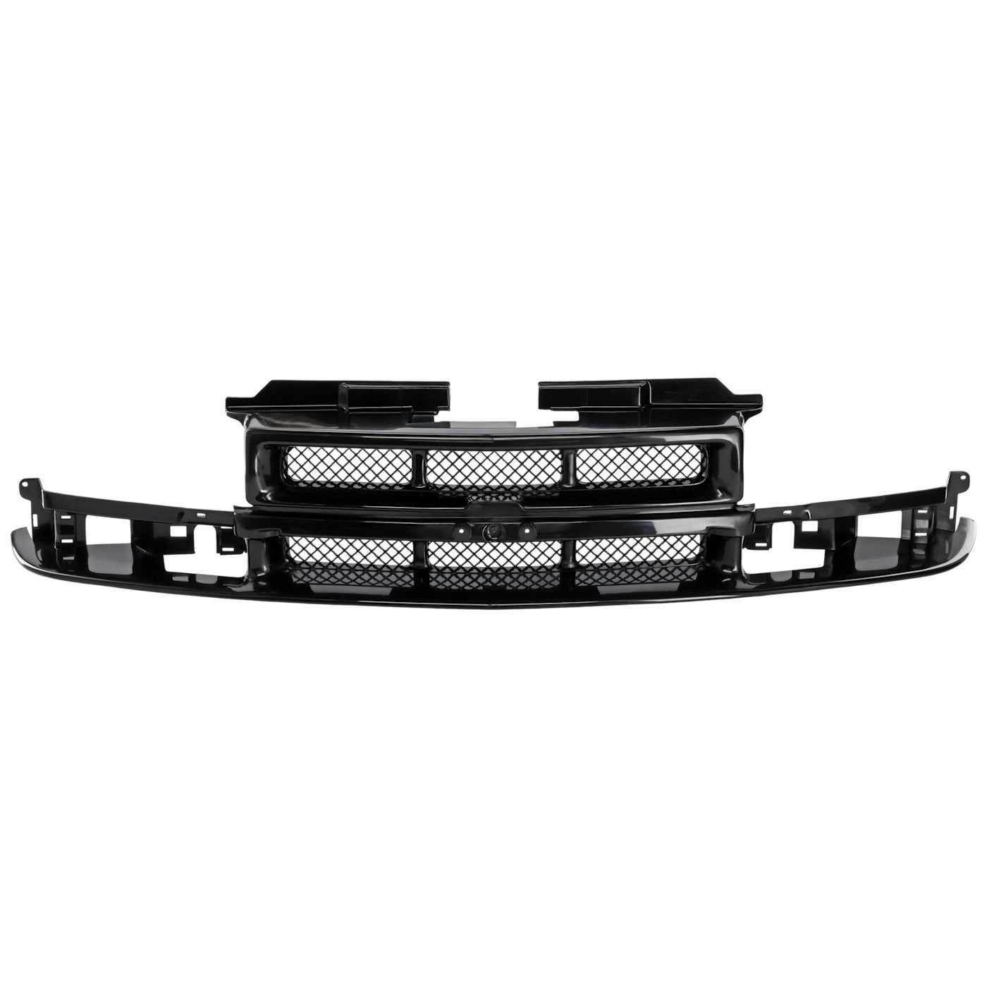Grille Assembly For 1998-05 Chevrolet Blazer 1998-04 S10 Black Shell and Insert
