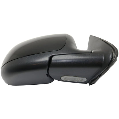 Side View Mirrors Power Heated Smooth Black with Puddle Pair For 00-02 Chevy GMC