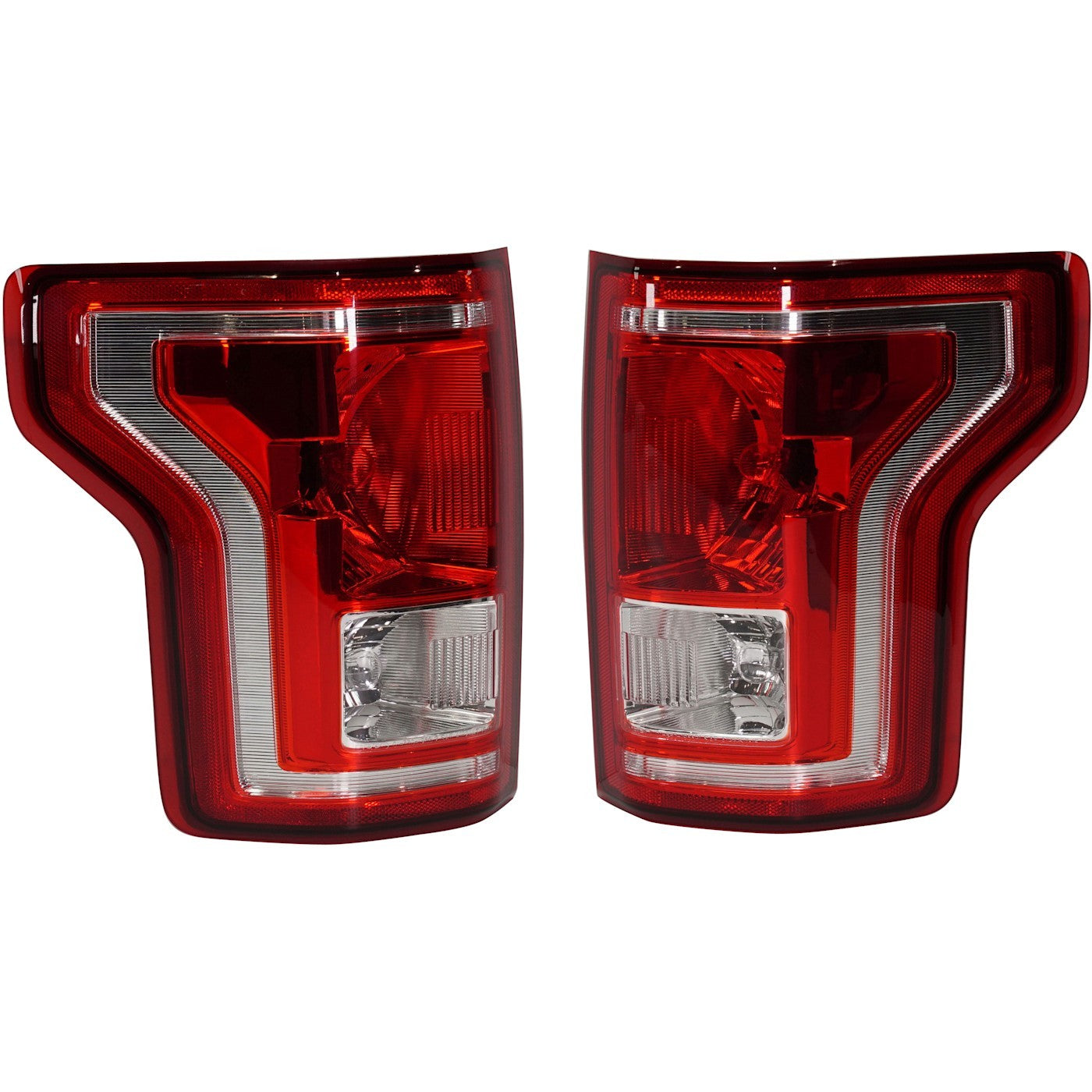 Tail Light Set For 2015-2017 Ford F-150 With Bulbs Driver and Passenger Side