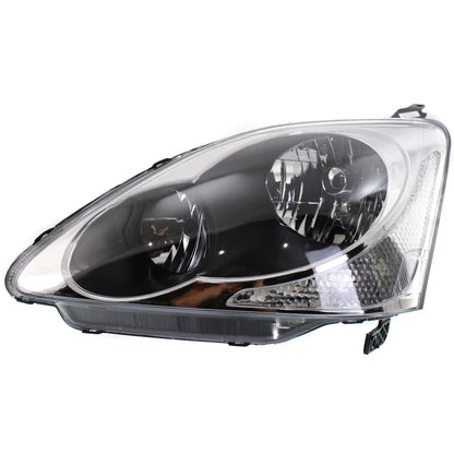 Left and Right Side Headlight For Honda Civic 2004-2005 Si SiR Hatchback Halogen