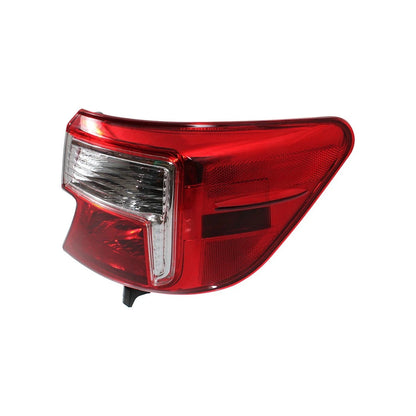 Halogen Tail Light Set For 2012-2014 Toyota Camry Outer Clear/Red w/ Bulbs 2Pcs